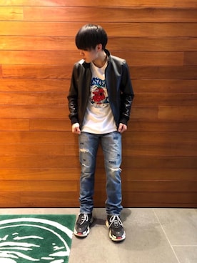 らいさん(メンズ・166cm)の春コーディネート