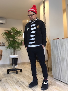 「アイテム（ブルゾン）」を使った、コチコチさん（メンズ・171cm・30代）の秋コーディネート