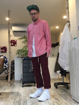 「DEADLINE（デッドライン）のアイテム」を使った、コチコチさん（メンズ・171cm）の春コーディネート