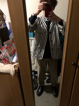 「temptation（テンプテーション）のアイテム（ジャケット/アウター）」を使った、ハレさん（メンズ・167cm）の春コーディネート