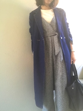 「SpRay（スプレイ）のアイテム（サロペット/オーバーオール）」を使った、maminaさん（レディース・150cm）の春コーディネート