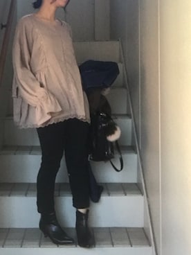 「une autre（ユノートル）のアイテム」を使った、maminaさん（レディース・150cm）の秋コーディネート