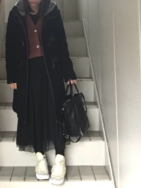 「Adam et Rope A・E・R（アダムエロペ）のアイテム（ジャケット/アウター）」を使った、maminaさん（レディース・150cm）の冬コーディネート