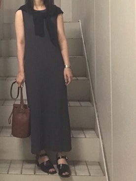 「PLST（プラステ）のアイテム（ワンピース/ドレス）」を使った、maminaさん（レディース・150cm）の夏コーディネート
