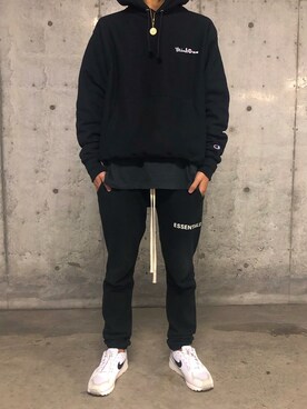 「MINTCREW（ミントクルー）のアイテム（トップス）」を使った、ümaさん（メンズ・173cm）の冬コーディネート