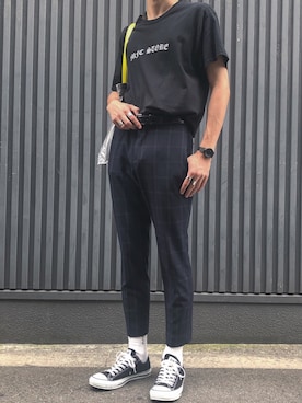 「FOG ESSENTIALS（エフオージーエッセンシャルズ）のアイテム（レッグウェア）」を使った、ümaさん（メンズ・175cm）の夏コーディネート