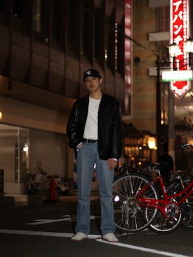 「リーバイス」｜ümaさん（メンズ・174cm）の春コーディネート