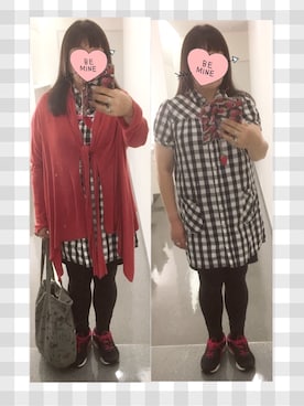 「Chrome Hearts」｜「アイテム（シャツワンピース）」を使った、奈々さん（レディース・162cm）の春コーディネート