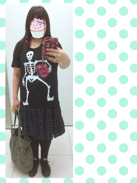 「ブラックウォッチ」｜「アイテム（ワンピース/ドレス）」を使った、奈々さん（レディース・162cm）の夏コーディネート