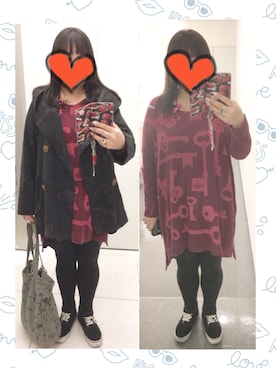 「Chrome Hearts」｜「アイテム（その他アウター）」を使った、奈々さん（レディース・162cm）の秋コーディネート