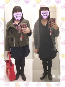 「ブラックウォッチ」｜「アイテム（ワンピース/ドレス）」を使った、奈々さん（レディース・162cm）の秋コーディネート