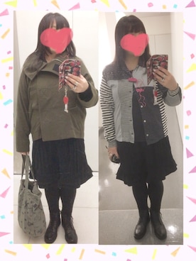 「cantwo（キャンツー）のアイテム」を使った、奈々さん（レディース・162cm）の冬コーディネート