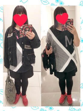 「パイル」｜「アイテム（その他アウター）」を使った、奈々さん（レディース・162cm）の春コーディネート