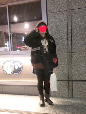 「MILKBOY」｜「アイテム（その他アウター）」を使った、奈々さん（レディース・162cm）の春コーディネート