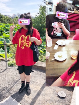 「母と息子」｜奈々さん（レディース・162cm）の夏コーディネート