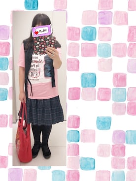 「ブラックウォッチ」｜「アイテム（ワンピース/ドレス）」を使った、奈々さん（レディース・162cm）の秋コーディネート