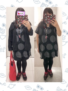 「寝坊コーデ」｜奈々さん（レディース・162cm）の秋コーディネート
