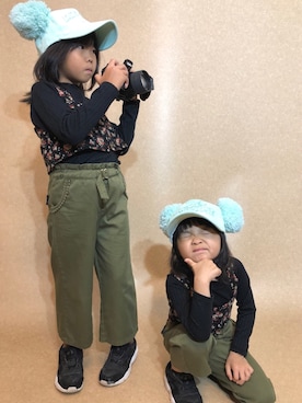 「CIAOPANIC（チャオパニック）のアイテム（シューズ）」を使った、Keisukeさん（キッズ・120cm）の秋コーディネート