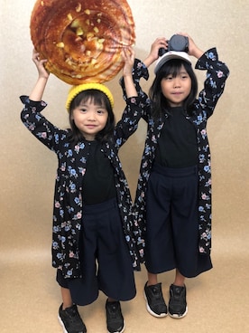 「CIAOPANIC（チャオパニック）のアイテム（シューズ）」を使った、Keisukeさん（キッズ・120cm）の秋コーディネート