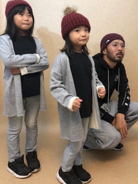 「CIAOPANIC（チャオパニック）のアイテム（シューズ）」を使った、Keisukeさん（キッズ・120cm）の秋コーディネート