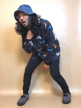 「OLDMAN（オールドマン）のアイテム」を使った、Keisukeさん（メンズ・165cm）の春コーディネート