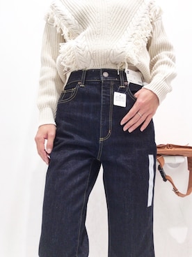 「ハイウエストストレートジーンズ」｜shizuka.ykさん（レディース・165cm）の冬コーディネート