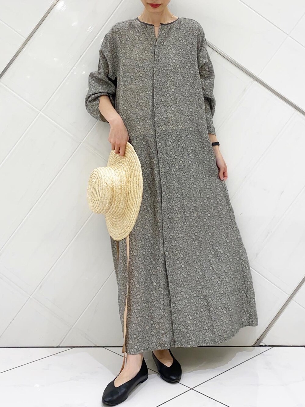 siiwa　リネンプリントTOPS siiwa（シーワ）の「siiwa リネンプリントTOPS（シャツ/ブラウス