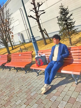 「BEAMS BOY（ビームスボーイ）のアイテム（アクセサリー）」を使った、マーボーさん（メンズ・170cm）の春コーディネート