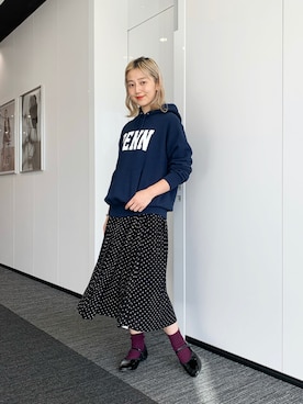 「アイテム（スウェット）」を使った、ハルカ   カワエさん（レディース・161cm）の夏コーディネート