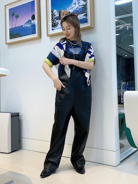 「BEAMS BOY（ビームスボーイ）のアイテム（ストール/ショール）」を使った、ハルカ   カワエさん（レディース・161cm）の冬コーディネート