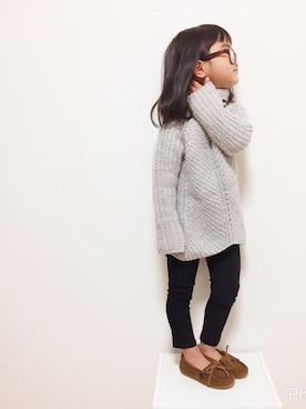 「アイテム（パンツ）」を使った、mikiさん（キッズ・100cm）の冬コーディネート