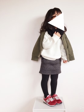 mikiさん(キッズ・100cm)の冬コーディネート