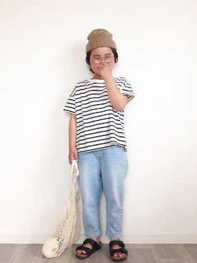 「LAKOLE（ラコレ）のアイテム」を使った、mikiさん（キッズ・120cm）の春コーディネート