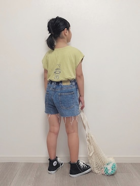 「LAKOLE（ラコレ）のアイテム」を使った、mikiさん（キッズ・123cm）の夏コーディネート