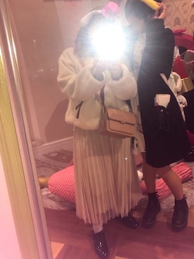「茶色」｜「アイテム（ブルゾン）」を使った、ぱぁコさん（レディース・152cm）の冬コーディネート
