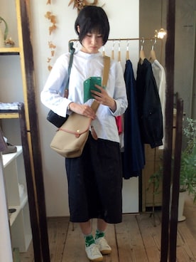 「INN-STANT（インスタント）のアイテム」を使った、こさん（レディース・160cm）の夏コーディネート