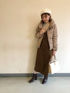 「モコモコ素材」｜groveさん（レディース・163cm）の秋コーディネート