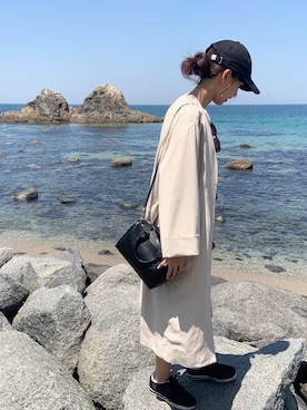 「Herschel Supply（ハーシェルサプライ）のアイテム（帽子）」を使った、いちごさん（レディース・158cm）の春コーディネート