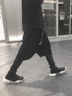 「RickOwens×adidas」｜19さん（メンズ・176cm）の秋コーディネート