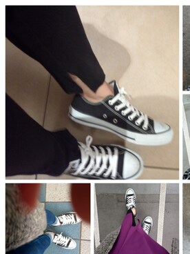 「アイラブCONVERSE」｜riさん（レディース・163cm）の秋コーディネート