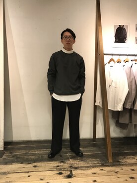 「MANEBU（マネブ）のアイテム（ブーツ）」を使った、Seiji Otaさん（メンズ・172cm）の冬コーディネート
