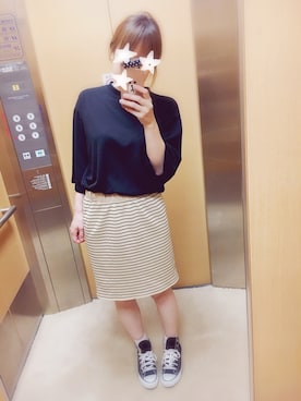 「WOWSTYLE（WOWSTYLE）のアイテム」を使った、きむちまるさん（レディース・156cm）の夏コーディネート