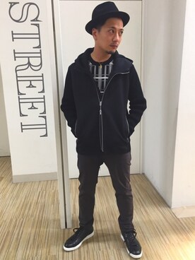 「アイテム（ブルゾン）」を使った、yokoiさん（メンズ・165cm・30代）の冬コーディネート