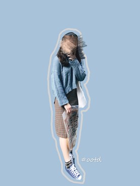 「A land（エーランド）のアイテム」を使った、Mari さん（レディース・167cm）の春コーディネート