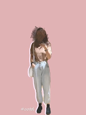 「日常」｜「アイテム（アナログ腕時計）」を使った、Mari さん（レディース・167cm）の春コーディネート