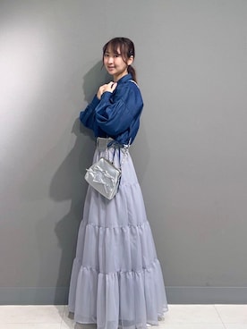 「ブルべ夏」｜りっかさん（レディース・156cm）の春コーディネート