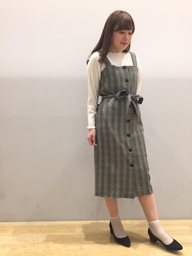 hirono ozawaさん（レディース・159cm）の冬コーディネート