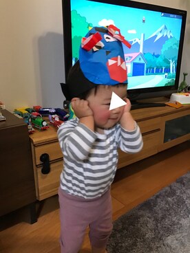 「節分」｜「アイテム（その他）」を使った、あぢゃさん（キッズ・80cm）の冬コーディネート