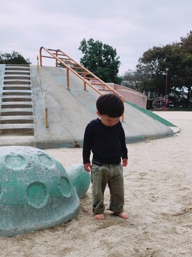 あぢゃさん（キッズ・80cm）の秋コーディネート