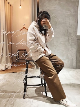 「WITH SENSE（ウィズセンス）のアイテム」を使った、chihiro®︎さん（レディース・154cm）の秋コーディネート